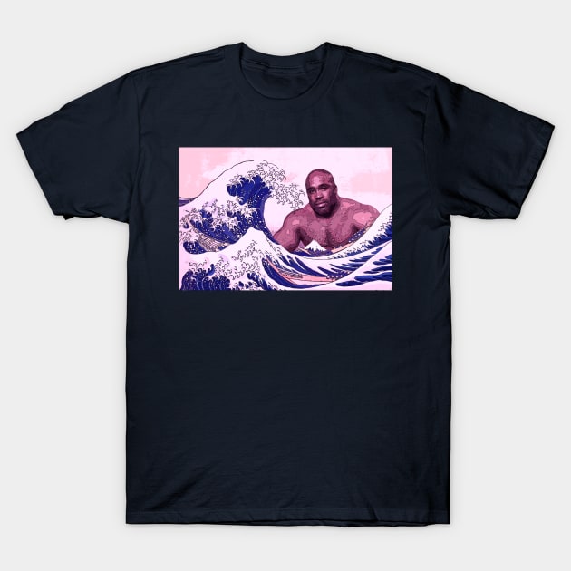 Large Black Man Off Kanagawa T-Shirt by giovanniiiii